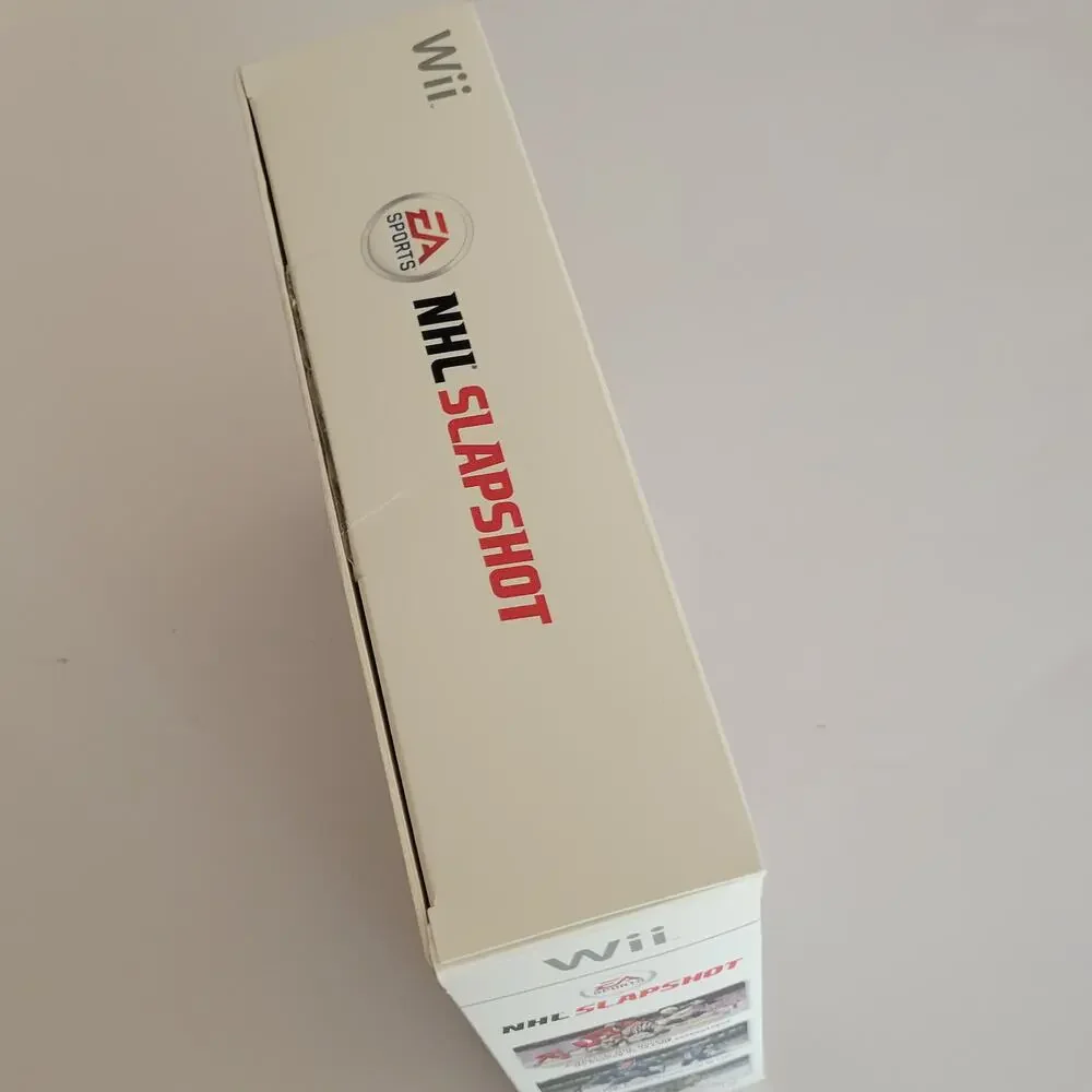 NHL Slapshot Nintendo Wii Bundle Game & Hockey Stick Peripheral Accessory Box